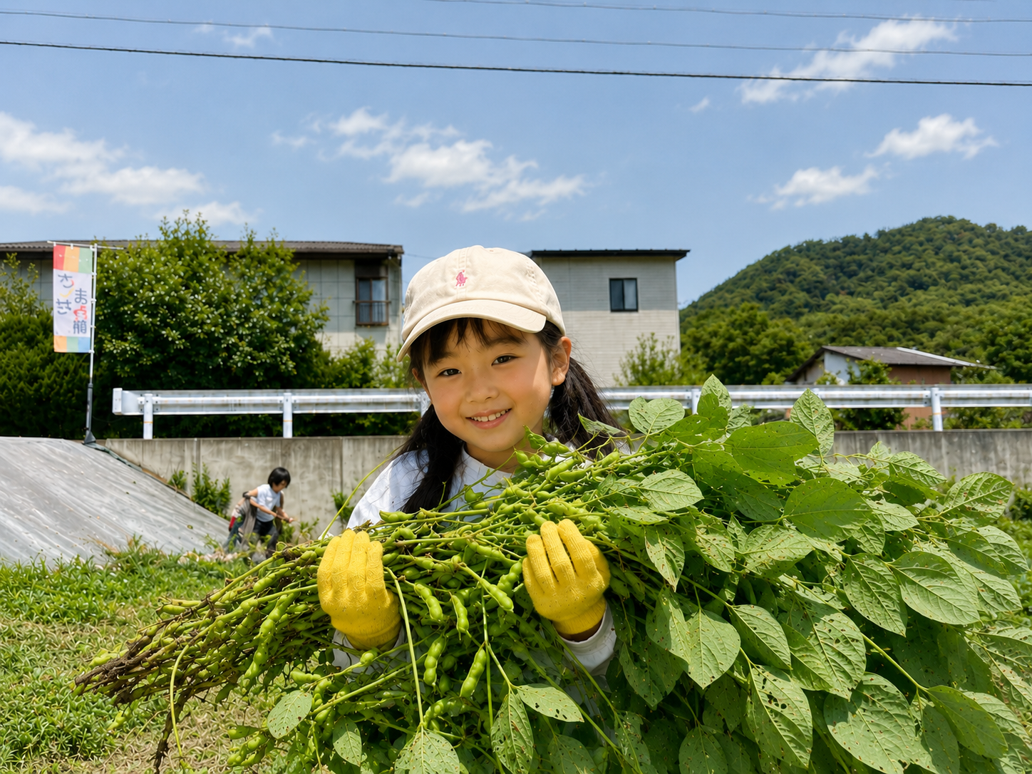 秋の体験と味覚を大満喫！特産黒枝豆収穫体験と昼食会！
